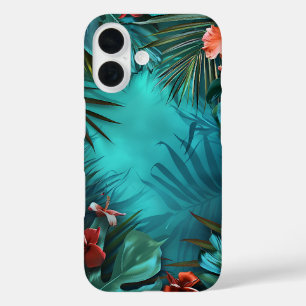 Funda iPhone 16 Estuche Hibiscus Dream Tropical para iPhone