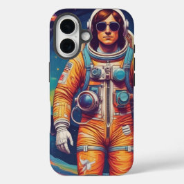Funda iPhone 16 Estuche Hipster Astronaut para iPhone / iPad