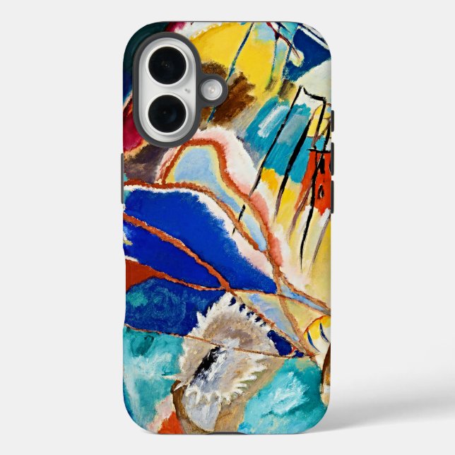 Funda iPhone 16 Estuche Kandinsky Art iPhone - Resumen de eleganci (Reverso )
