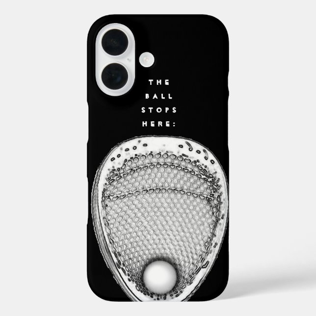 Funda iPhone 16 Estuche Lacrosse Goalie Funda-Mate para iPhone (Reverso )
