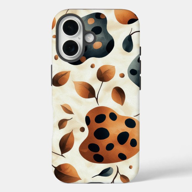 Funda iPhone 16 Estuche Leopard Print Phone (Reverso )