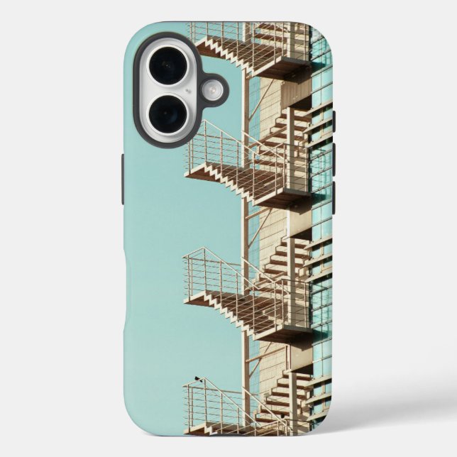 Funda iPhone 16 "Estuche moderno para teléfono en escalera (Reverso )
