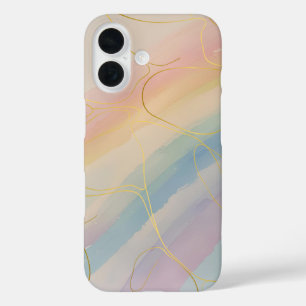 Funda iPhone 16 Estuche multicolor para teléfono en pantalla