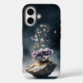 Funda iPhone 16 Estuche Mystic Amethyst Stones Phone