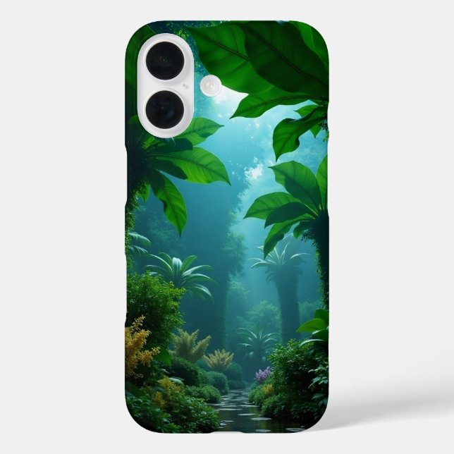 Funda iPhone 16 Estuche Mystical Jungle Path para iPhone / iPad (Reverso )