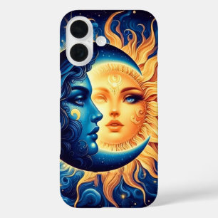 Funda iPhone 16 Estuche Mystical Sun and Moon Phone