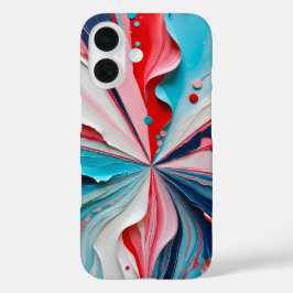 Funda iPhone 16 Estuche para iPhone Art Collage de papel colorido