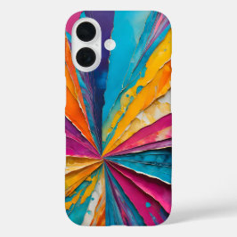 Funda iPhone 16 Estuche para iPhone Art Collage de papel colorido