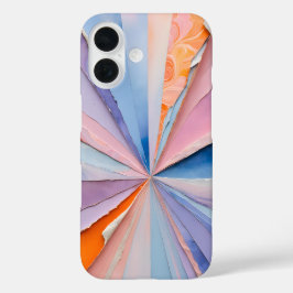 Funda iPhone 16 Estuche para iPhone Art Collage de papel colorido