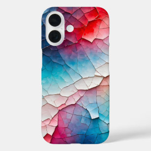 Funda iPhone 16 Estuche para iPhone Art con papel Crackle colorido