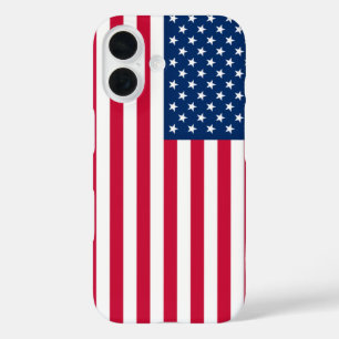 Funda iPhone 16 Estuche para iPhone Bandera Americana - Patriótico