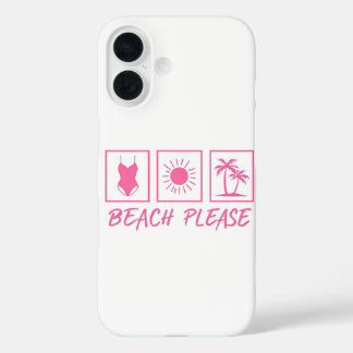Funda iPhone 16 Estuche para iPhone Beach Please
