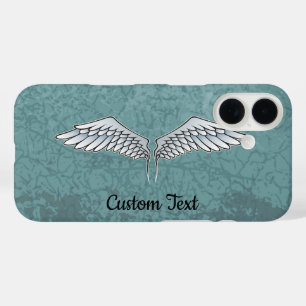 Funda iPhone 16 Estuche para iPhone Blue-Gray Wings