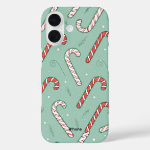 Funda iPhone 16 Estuche para iPhone Candy Cane Holiday