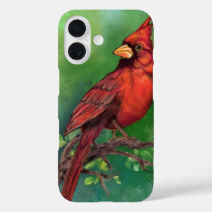 Funda iPhone 16 Estuche para iPhone Cardinal Rojo del Norte