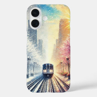 Funda iPhone 16 Estuche para iPhone Chicago Seasons