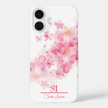Estuche para iPhone con monograma floral personali