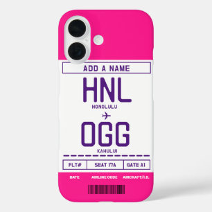 Funda iPhone 16 Estuche para iPhone con tarjeta de embarque