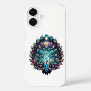 Funda iPhone 16 Estuche para iPhone Cosmic Peacock de lujo