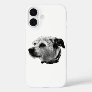 Funda iPhone 16 Estuche para iPhone Curious Terrier Mix