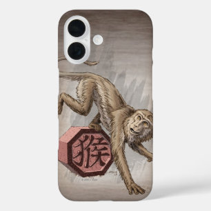 Funda iPhone 16 Estuche para iPhone de arte zodiaco chino del año 