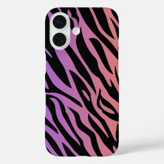 Funda iPhone 16 Estuche para iPhone de banda de tigre de gradiente