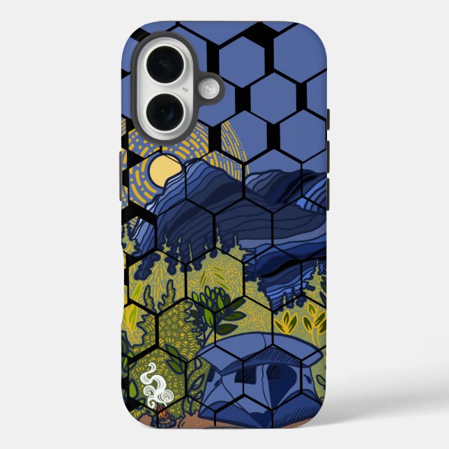 Funda iPhone 16 Estuche para iPhone de campaña (Reverso )