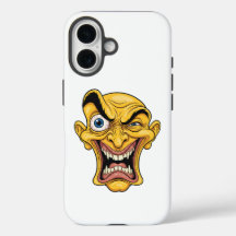 Estuche para iPhone de Caricatura Amarilla Loca