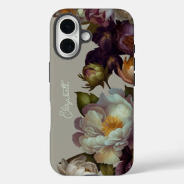 Funda iPhone 16 Estuche para iPhone de Crema Botánica Personalizad