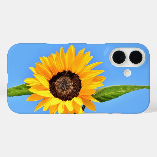 Funda iPhone 16 Estuche para iPhone de girasol amarillo (Reverso (Horizontal))