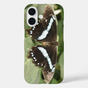 Funda iPhone 16 Estuche para iPhone de mariposa tropical en blanco