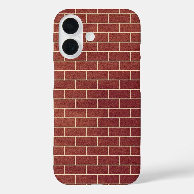 Funda iPhone 16 Estuche para iPhone de pared de ladrillo (Reverso )