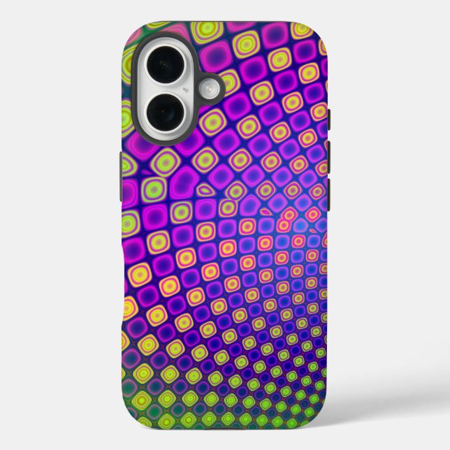 Funda iPhone 16 Estuche para iPhone de patrones abstractos de moda (Reverso )