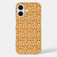 Estuche para iPhone de Teddy Leaf de patrón otoño