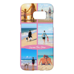 Funda Para Samsung Galaxy S7 Estuche para iPhone de texto para Collage de fotos