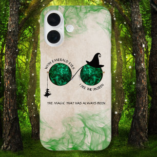 Funda iPhone 16 Estuche para iPhone Emerald Eye con un encantamien