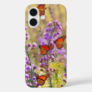Funda iPhone 16 Estuche para iPhone estilo mariposa