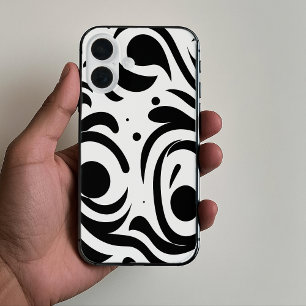 Funda iPhone 16 Estuche para iPhone Funda-Mate de líneas curvas en