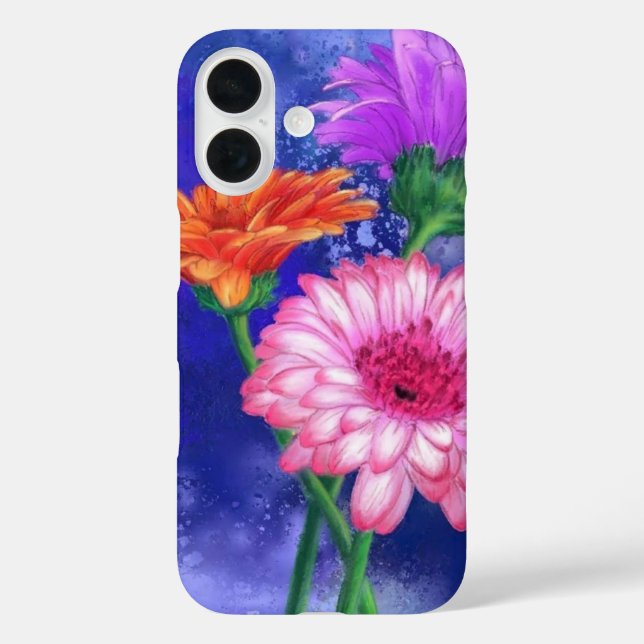 Funda iPhone 16 Estuche para iPhone Gerbera Daisies (Reverso )