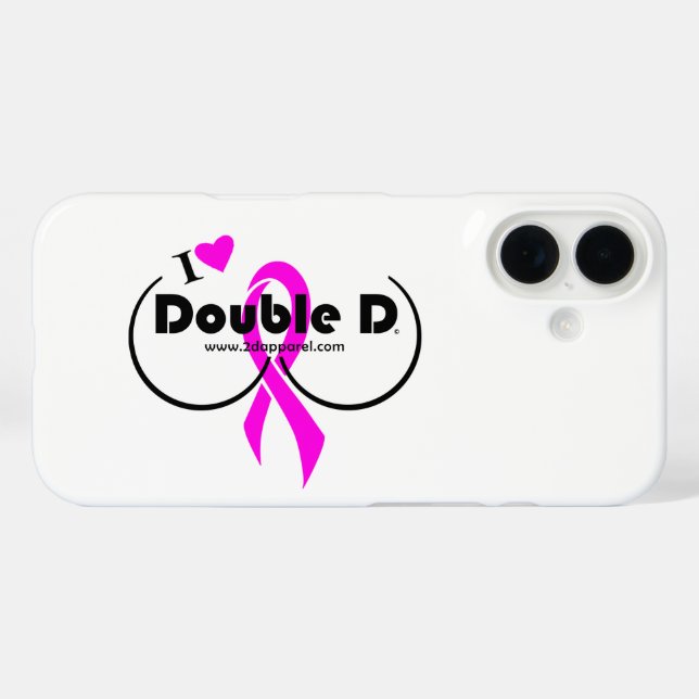 Funda iPhone 16 Estuche para iPhone - I Love Double D (Reverso (Horizontal))