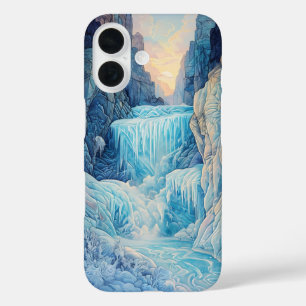 Funda iPhone 16 Estuche para iPhone/iPad de cascada congelado