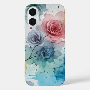 Funda iPhone 16 Estuche para iPhone / iPad para Rosas Pastel de co