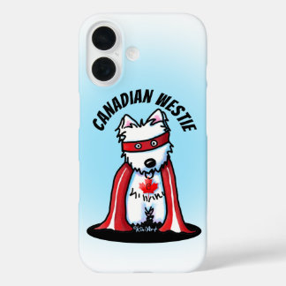 Funda iPhone 16 Estuche para iPhone KiniArt Canadian Westie Funda-