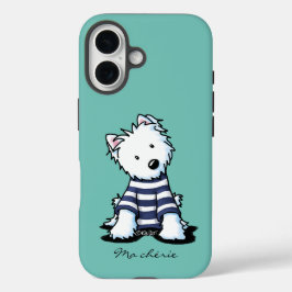 Funda iPhone 16 Estuche para iPhone KiniArt Westie Perro francés