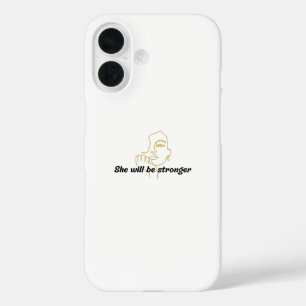 Funda iPhone 16 Estuche para iPhone motivacional - Será más fuerte