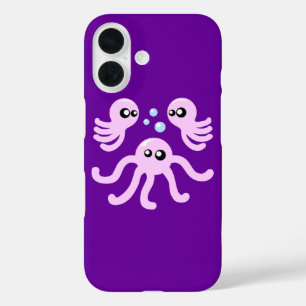 Funda iPhone 16 Estuche para iPhone Octopus Cute