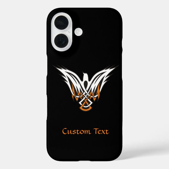 Funda iPhone 16 Estuche para iPhone para pájaro celta (Reverso )