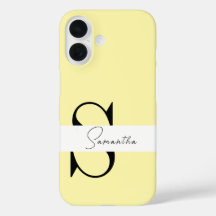 Estuche para iPhone personalizado Pastel amarillo