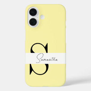 Funda iPhone 16 Estuche para iPhone personalizado Pastel amarillo 