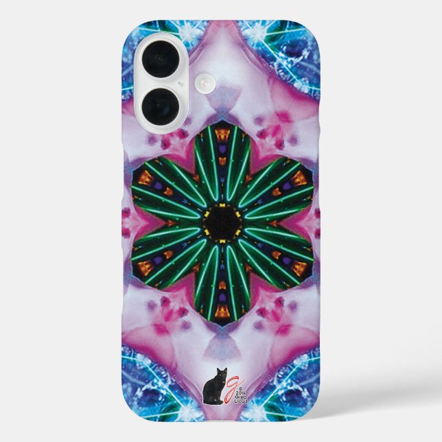 Funda iPhone 16 Estuche para iPhone Pinkie Kaleidoscope (Reverso )
